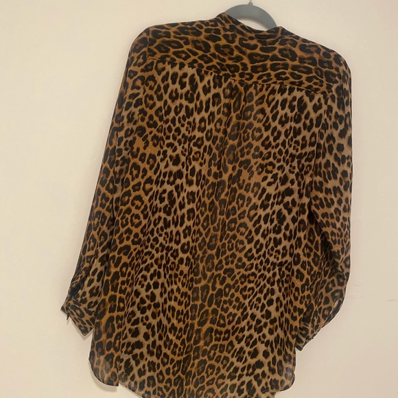H&M cheetah print button down blouse - Picture 8 of 13